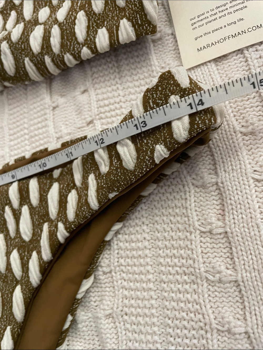 Mara Hoffman Olive & White Textured Knot Bikini - Picture 3 of 6